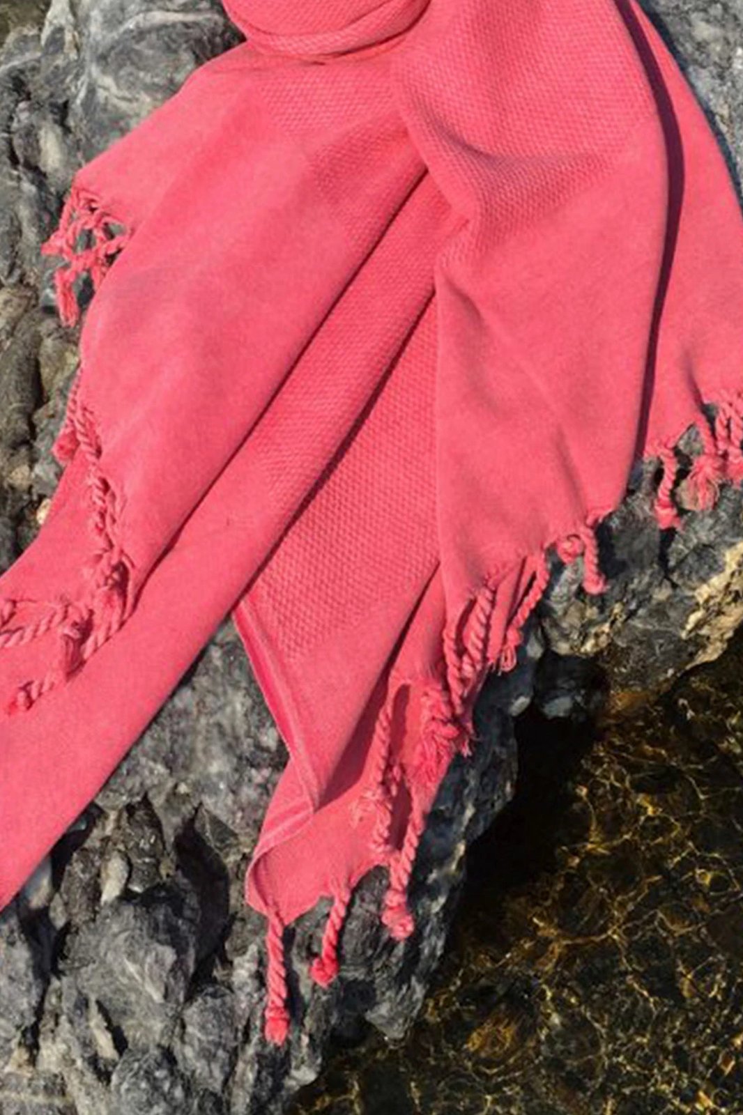 Peshqir plazhi Fouta, ngjyrë rozë, Mijolnir, 90x175cm (1 copë)