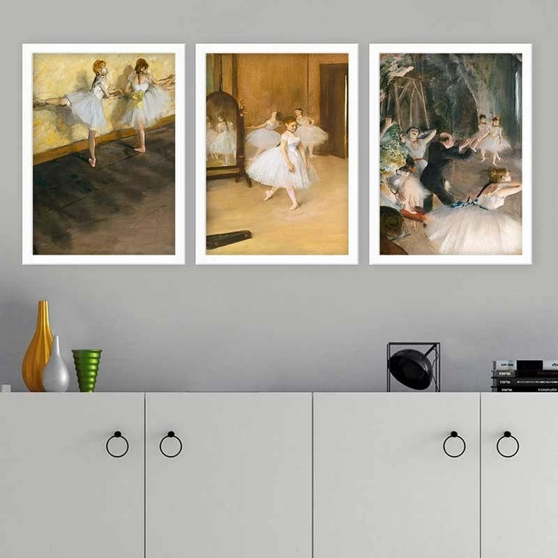 Pikturë dekorative me kornizë (3 copë), Wallity, 3BC_UN2684867_3545