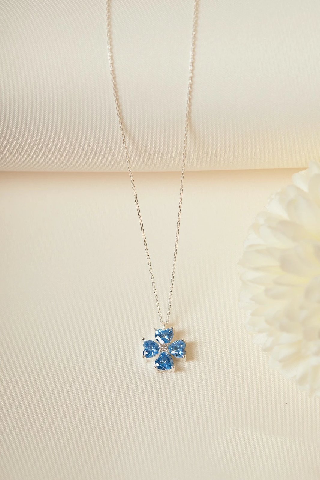 Qafore argjendi Elika, ngjyrë kaltër, ELKAB92210