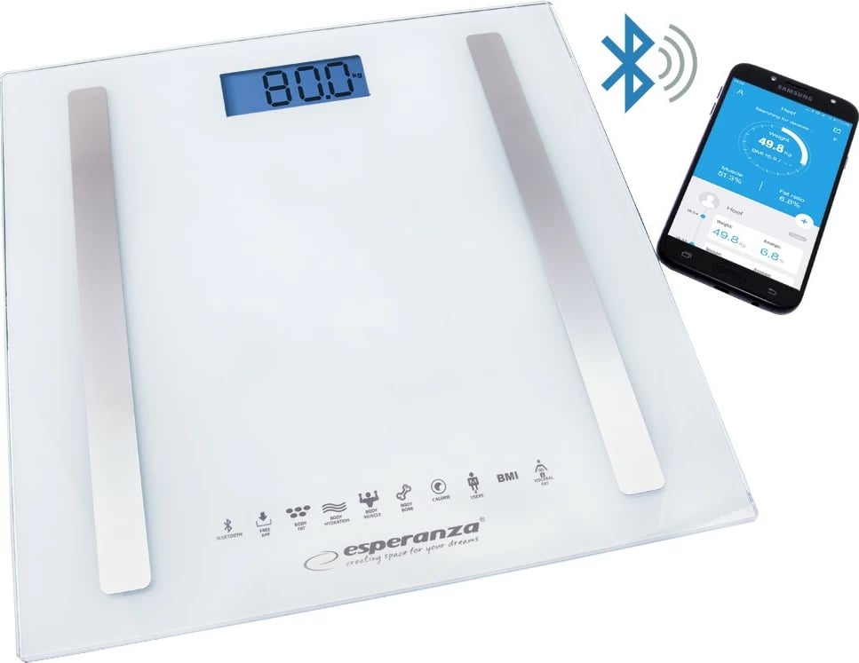 Peshore banjo Esperanza B.FIT 8W1 me Bluetooth, EBS016W, Bardhë