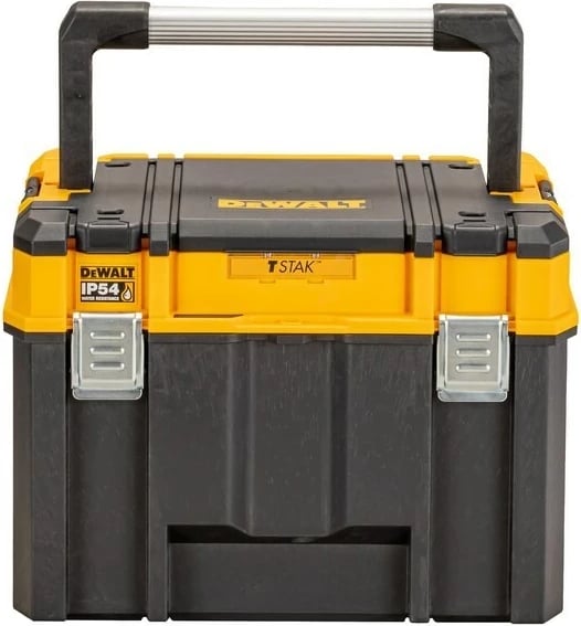 Kuti veglash DeWALT DWST83343-1, polikarbonat, 2 ndarje, zi/verdhë