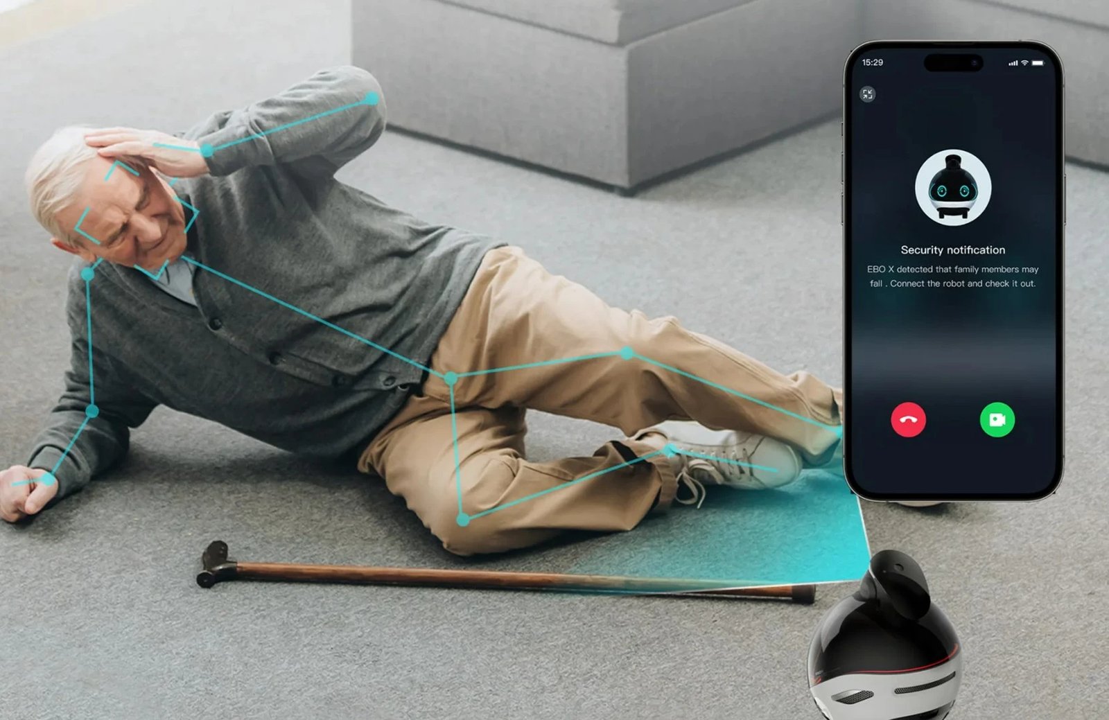 Robot me kamera Enabot EBO X, 8 GB, i zi