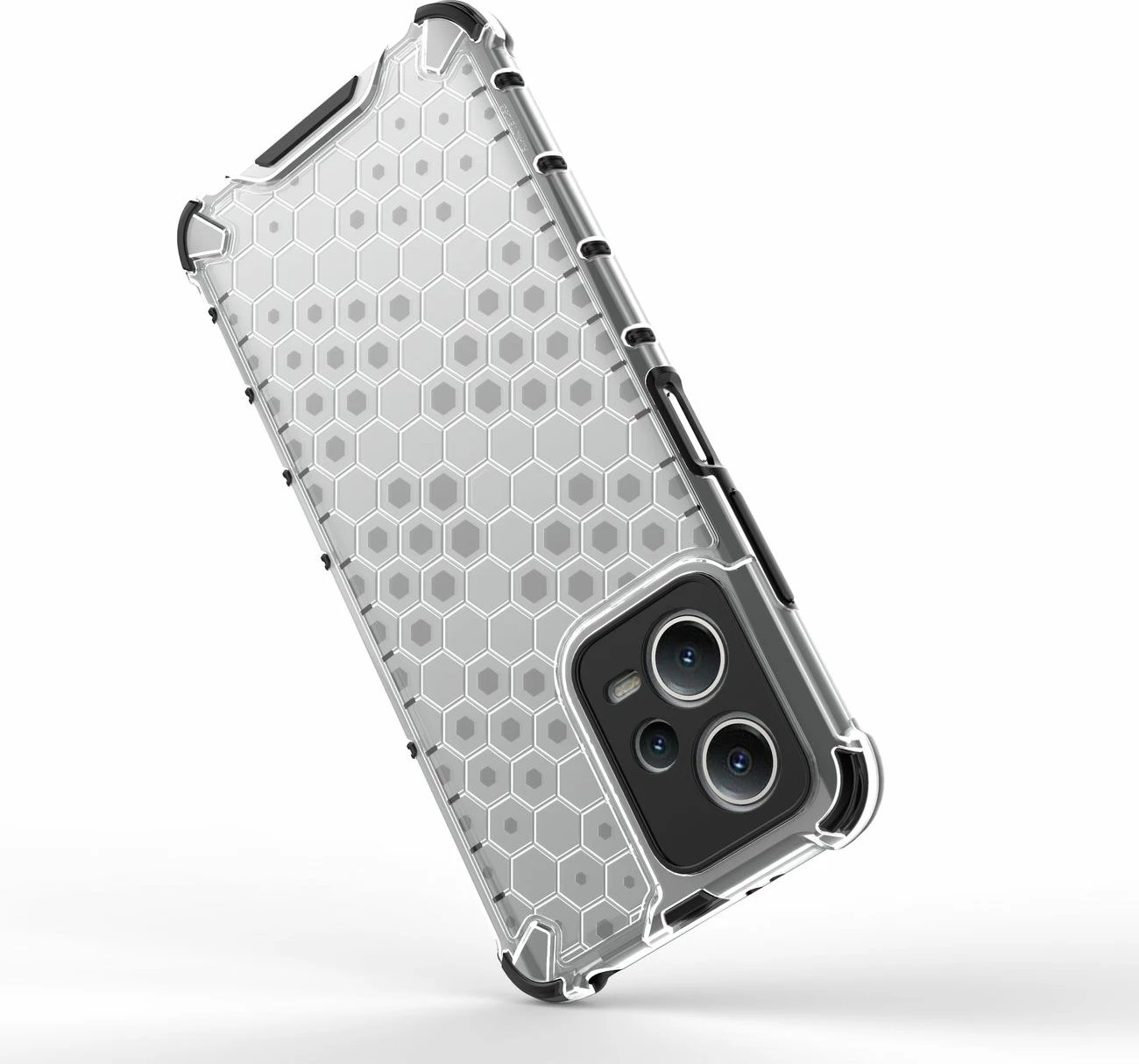Mbështjellës Hurtel Honeycomb për Xiaomi Redmi Note 12 5G / Poco X5 5G, i zi