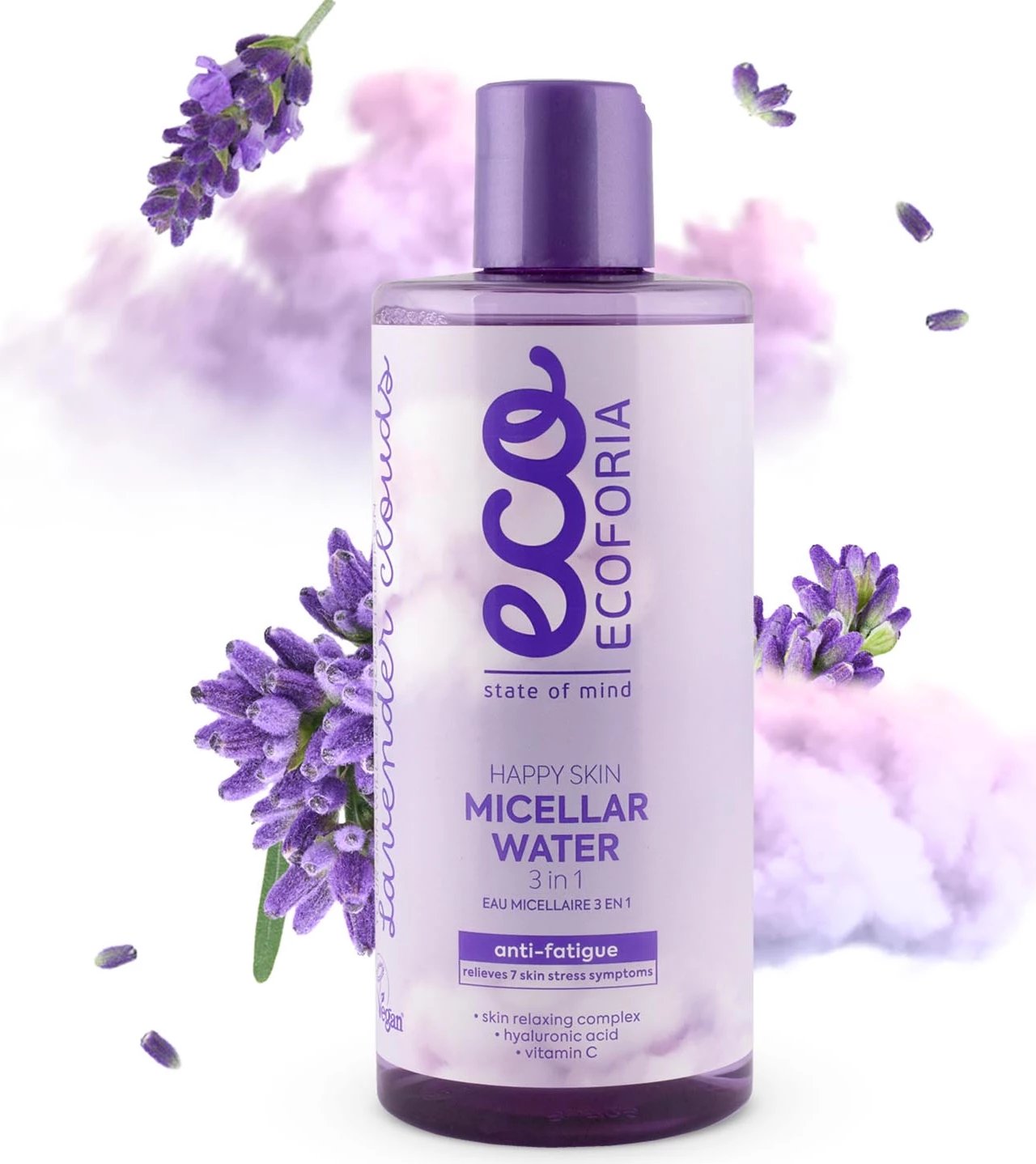 Ujë micelar 3 në 1 Ecoforia Happy Skin, 300ml