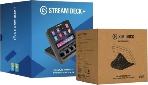 Panel kontrolli Elgato Stream Deck+ me XLR Dock, i zi
