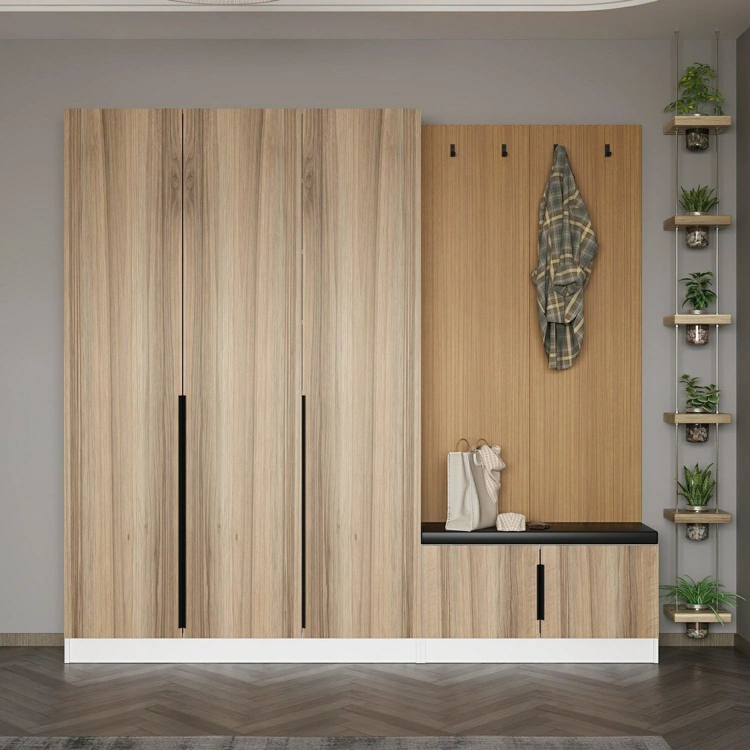 Stend për korridor, ngjyrë arre, Skye Decor, Noah - 8314