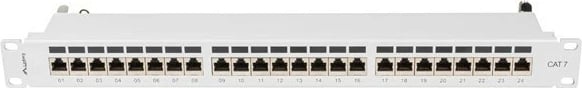 Patchpanel Lanberg PPS7-1024-S, 24 porta, 1U, CAT 7, Gri