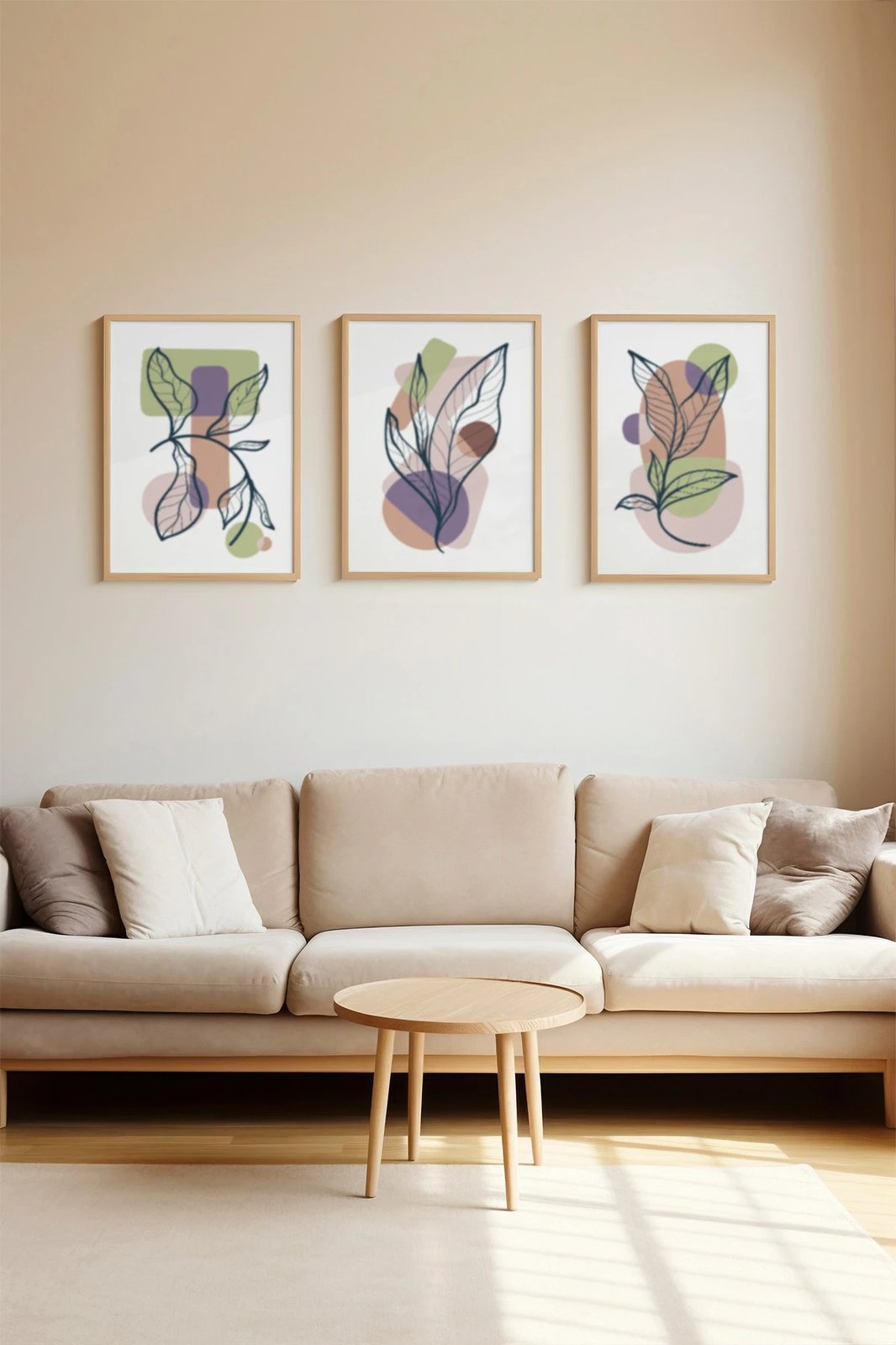 Pikturë dekorative me kornizë (3 copë), Wallity, 3Dartsohoset102