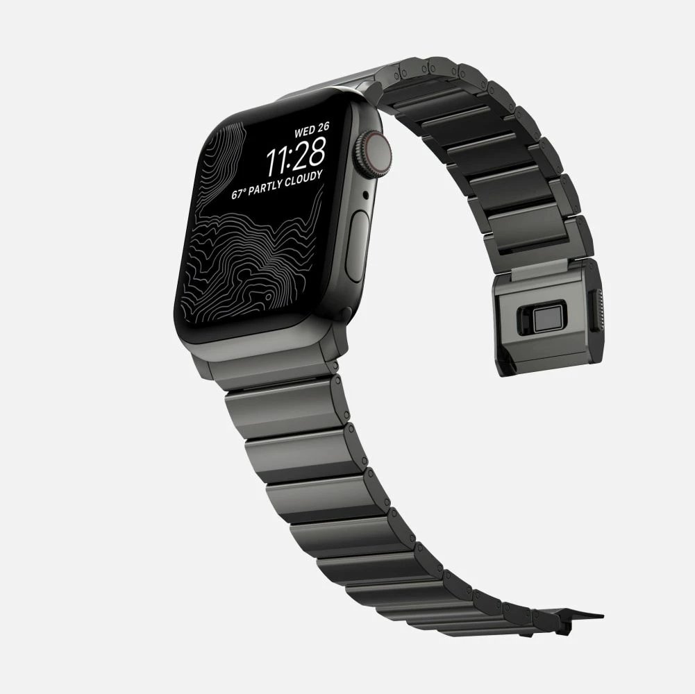 Rrip çeliku për Apple Watch Tech-Protect SteelBand, 42/44/45/49 mm, i zi