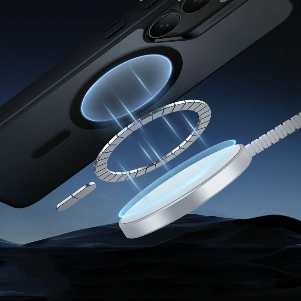 Mbështjellës ESR Classic Hybrid HaloLock për Samsung Galaxy S25+, MagSafe, Translucent Black