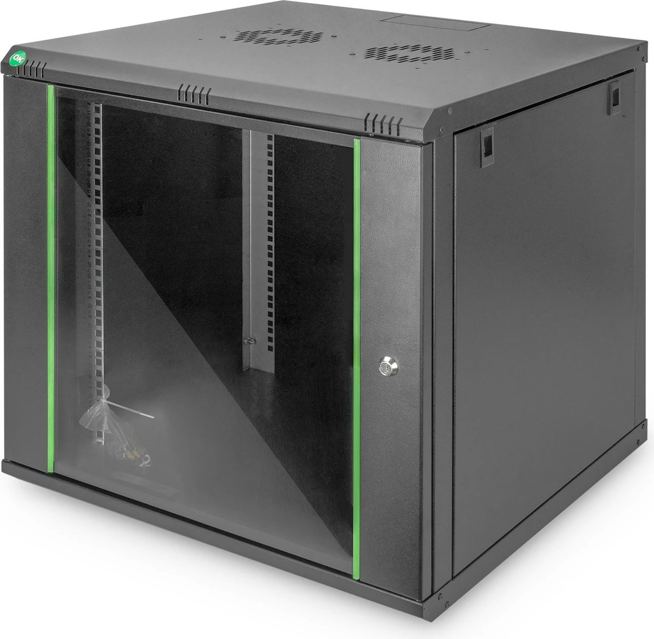 Kasë rrjeti Digitus Dynamic Basic 9U, 600x600 mm, e zezë Kasë rrjeti Digitus Dynamic Basic 9U, 600x600 mm, e zezë