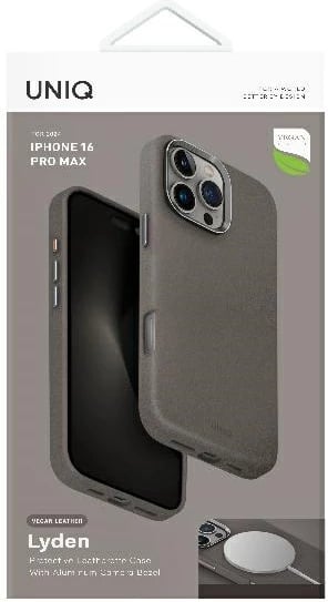 Mbështjellës UNIQ Lyden MagClick për iPhone 16 Pro Max, hiri