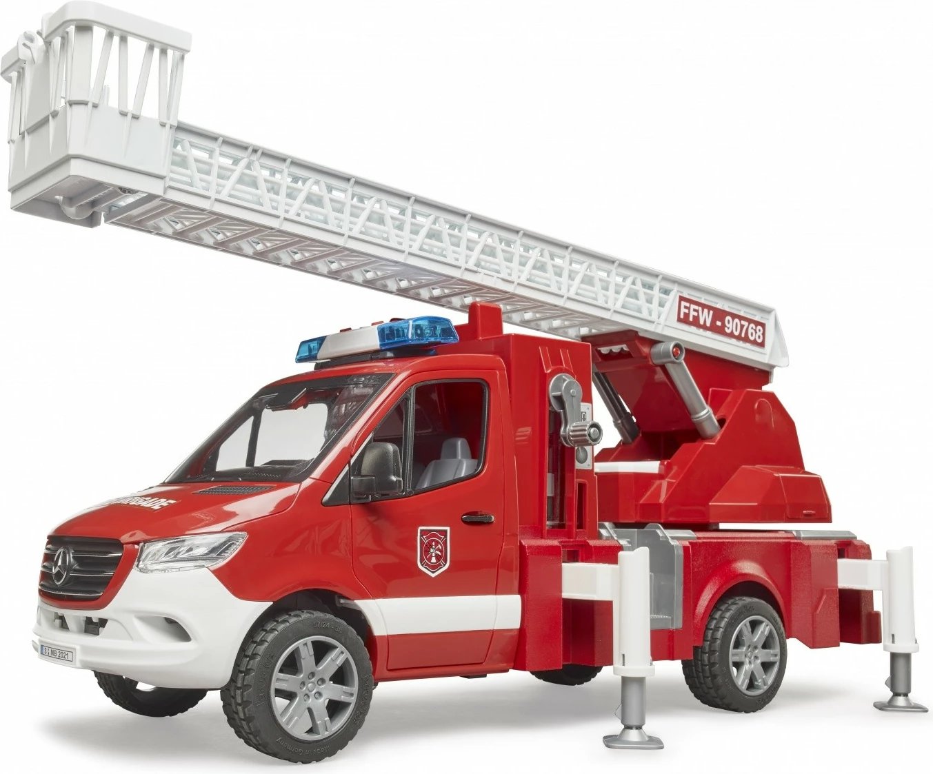 Kamion zjarrfikës lodër BRUDER Mercedes Benz Sprinter BR-02673 me drita dhe tinguj, i kuq