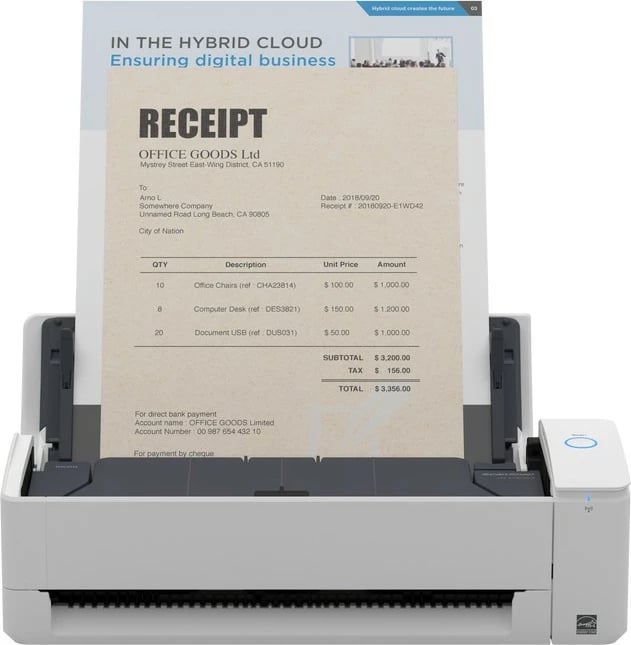 Skaner Ricoh ScanSnap iX1300, 600x600 DPI, Wi-Fi, ADF, i bardhë Skaner Ricoh ScanSnap iX1300, 600x600 DPI, Wi-Fi, ADF, i bardhë