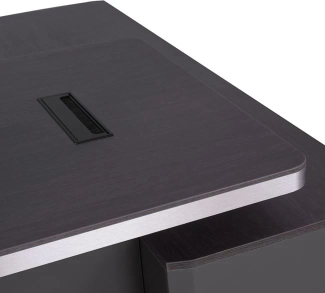 Tavolinë profesionale për zyre, kënd i majtë, ngjyrë trëndafili, FH2083L, 220x180x76 cm