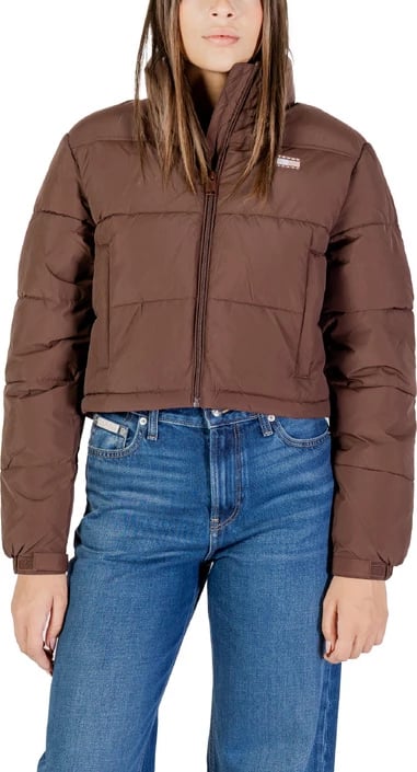 jakne Tommy Hilfiger Jeans femra, kafe