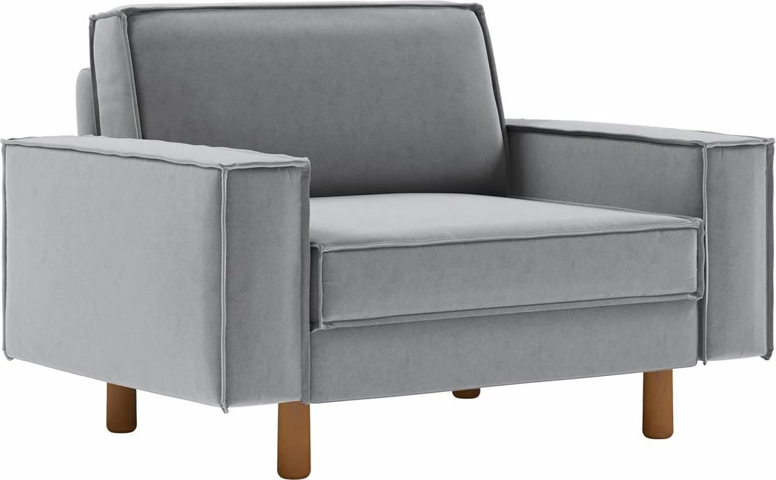 Karrige një vendëshe Sparrow, ngjyrë gri mjegull, këmbë dru arre