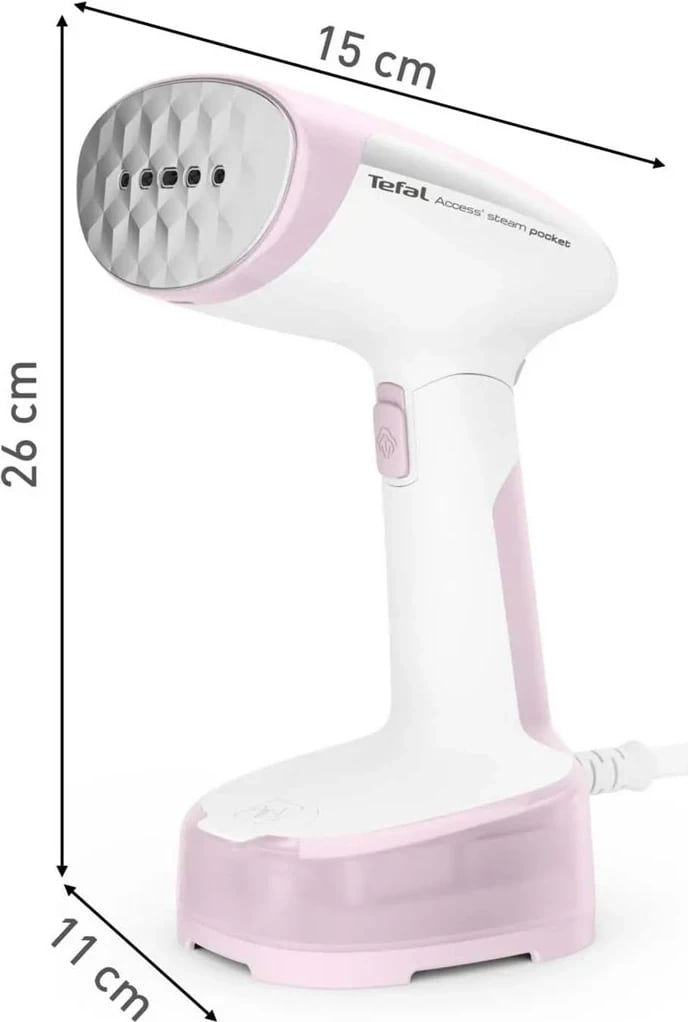 Hekur me avull për rroba Tefal DT3050, 1300 W, 0.12 L, Rozë/Bardhë