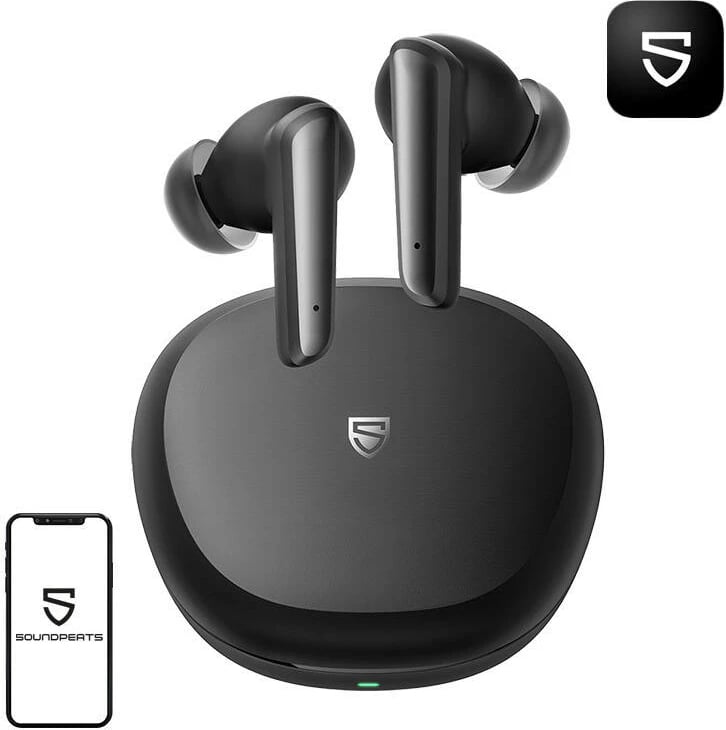 Kufje TWS Soundpeats Life Lite, Bluetooth 5.3, mikrofon, Gamer Mode, të zeza