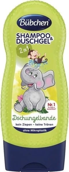 Xhel dushi për bebe Bubchen "Banda e xhunglës", 230 ml
