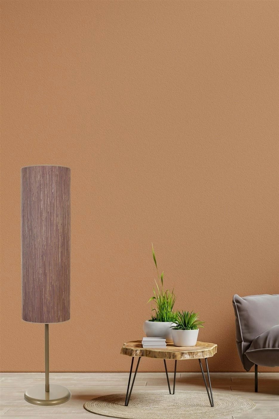 Llambë dyshemeje Opviq, ngjyrë druri dhe ari, 8838-5