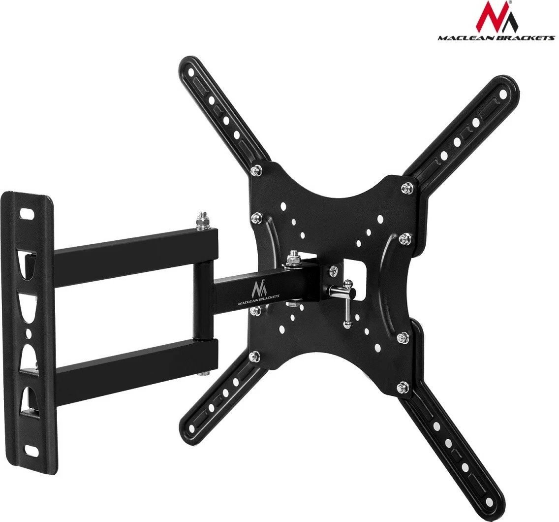 Mbajtës muri për TV/monitor Maclean MC-759 13-60\", deri 30 kg, VESA 400x400, i zi
