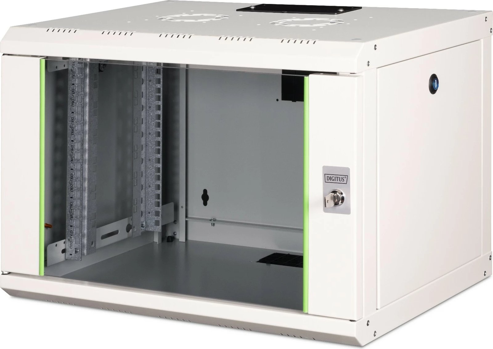 Kasë muri Digitus Unique 7U 420x600x450mm, xham, gri