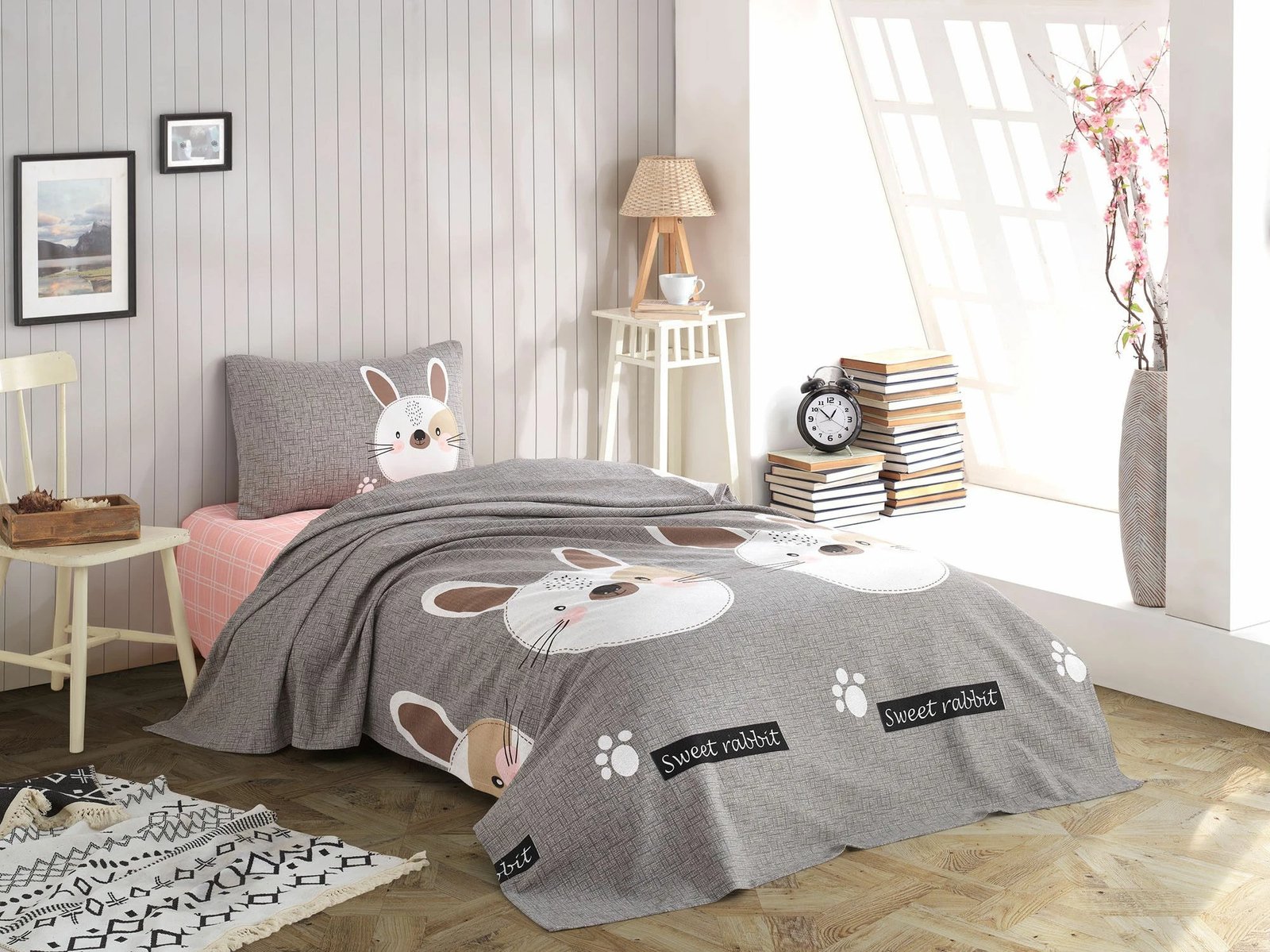 Set piké dyshe me jastëkë, Tavşancık, ngjyra të ndryshme