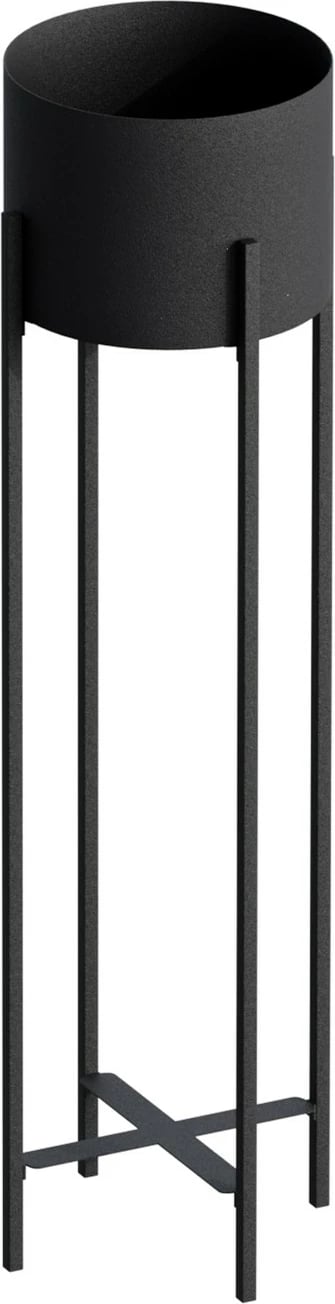 Vazo dekorative, metal i zi, Aberto Design, GED-025