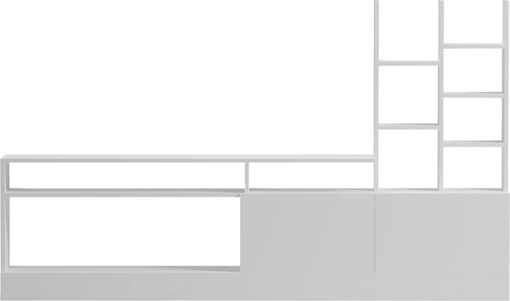 Njësi TV Seruno, ngjyrë e bardhë, 170x25x100cm