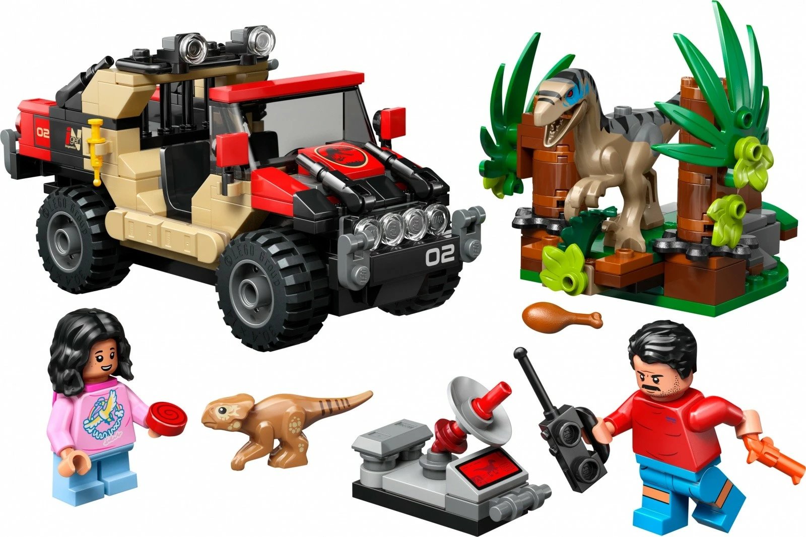 Set LEGO Jurassic World 76972 Off-Road Vehicle Escape, 285 pjesë Set LEGO Jurassic World 76972 Off-Road Vehicle Escape, 285 pjesë