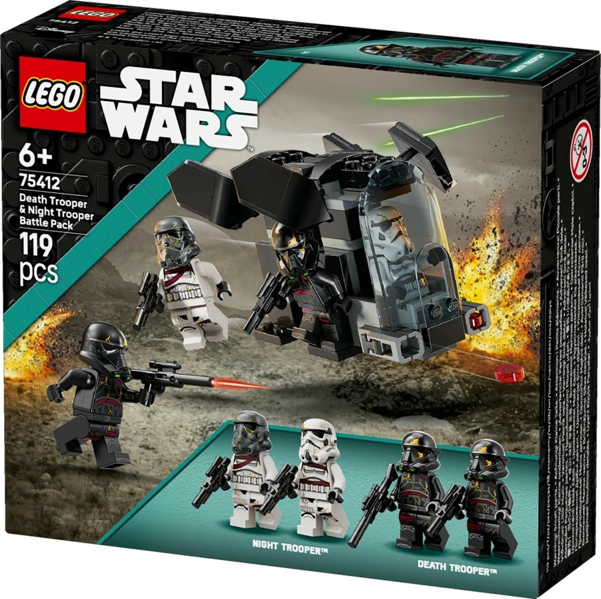 Set LEGO Star Wars 75412 Death Trooper & Night Trooper, 119 pjesë, i vogël