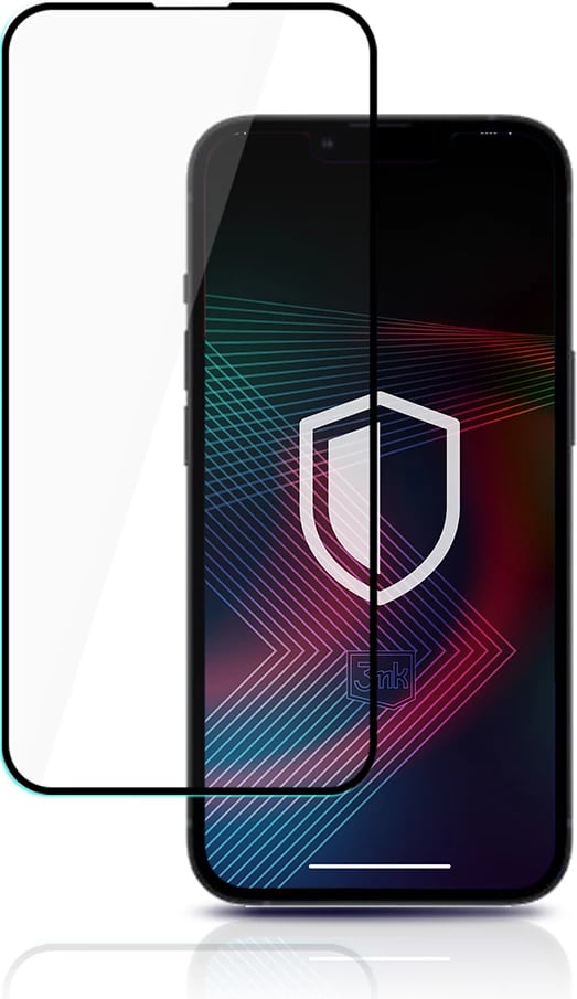 Xham i temperuar 3mk HardGlass Lite për iPhone 14 Plus / 13 Pro Max, 9H, i zi