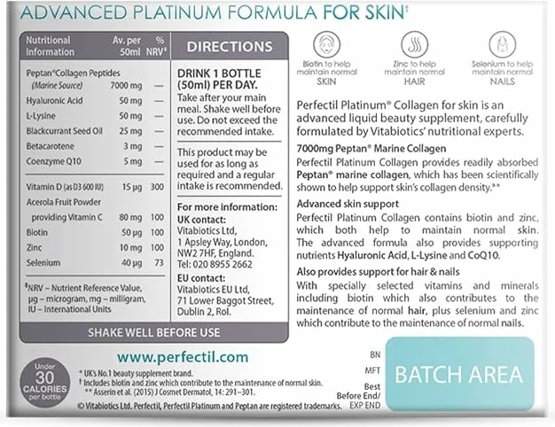 Perfectil Platinum Skin Drink – Ushqim i avancuar për lëkurë të shëndetshme dhe me shkëlqim Perfectil Platinum Skin Drink – Ushqim i avancuar për lëkurë të shëndetshme dhe me shkëlqim