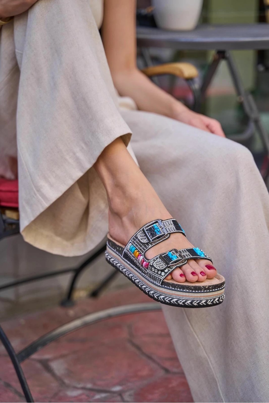 Pantofla për gra, Jumeon, MK1340125YR20-001, e zezë