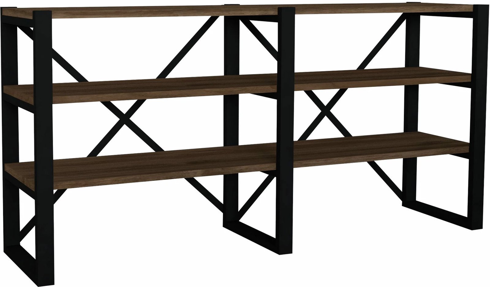 Raft librash Hanah Home, Milas, ngjyrë arre dhe e zezë