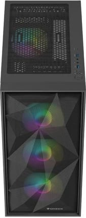 Kasë Natec Genesis Diaxid 605 ARGB, Midi Tower, e zezë Kasë Natec Genesis Diaxid 605 ARGB, Midi Tower, e zezë