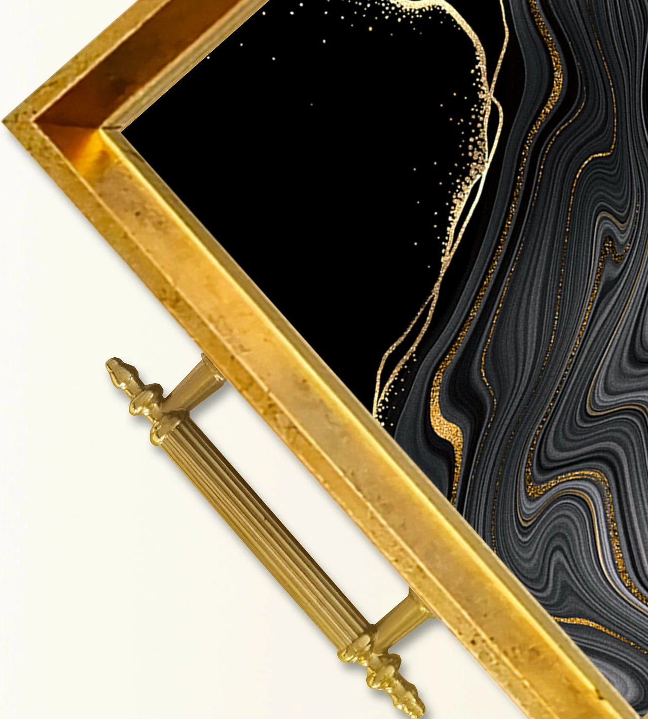 Tabaka dekorative prej qelqi, dizajn Aberto, TPEA9872, shumëngjyrëshe, 50x29x3.5cm Tabaka dekorative prej qelqi, dizajn Aberto, TPEA9872, shumëngjyrëshe, 50x29x3.5cm