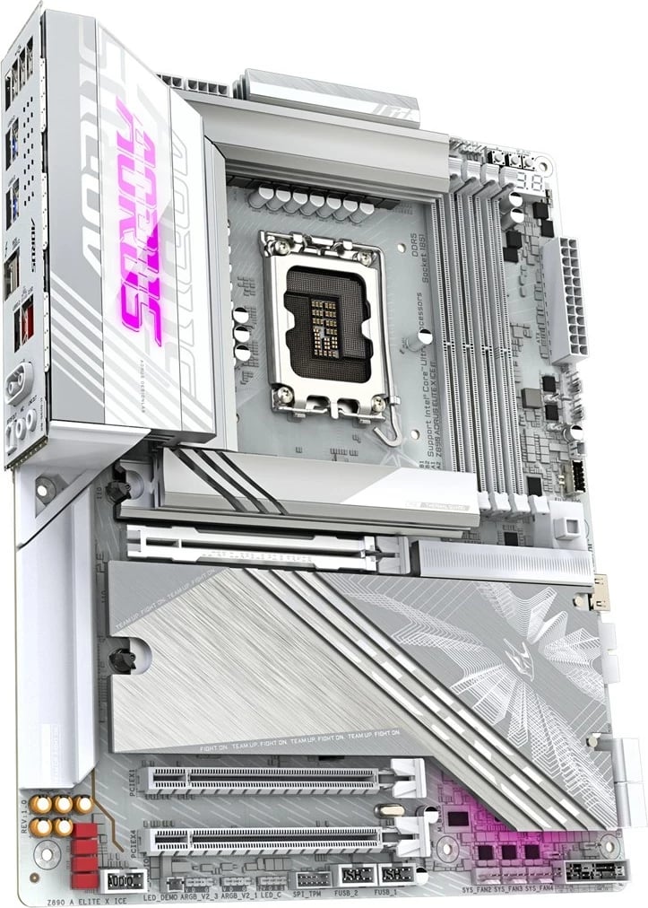 Pllakë amë Gigabyte Z890 AORUS ELITE X ICE, Socket 1851, e bardhë