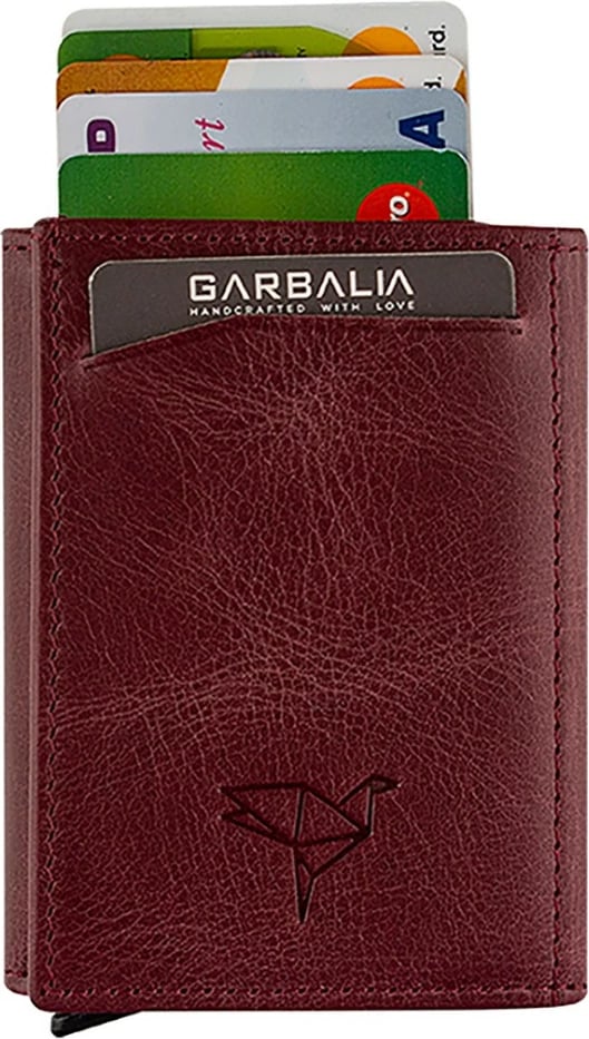 Portofol për burra, ngjyrë e kuqe claret, Zoozie Bags Bryant