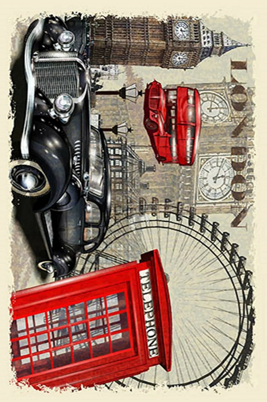 Qilim për korridor, multingjyrësh, Conceptum Hypnose, ELS640, 100x150cm