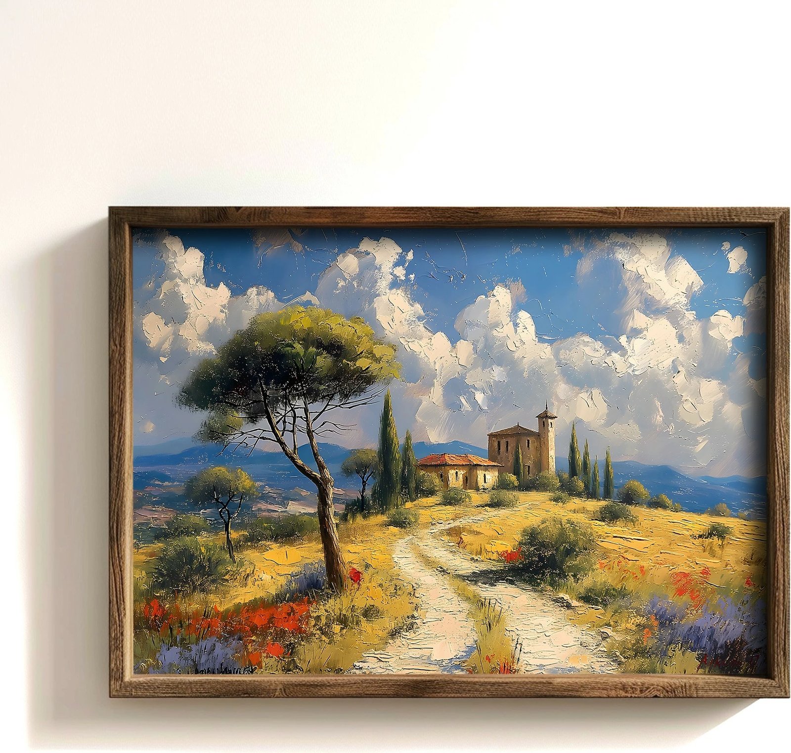 Pikturë dekorative me kornizë MDF, Wallity, GE065-L, shumëngjyrëshe