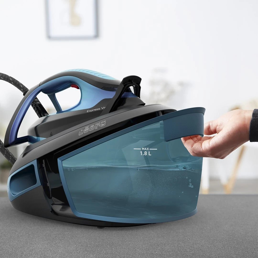 Hekur Tefal Express Vision SV8151, 2800 W, 1.8 L, Blu dhe Zi