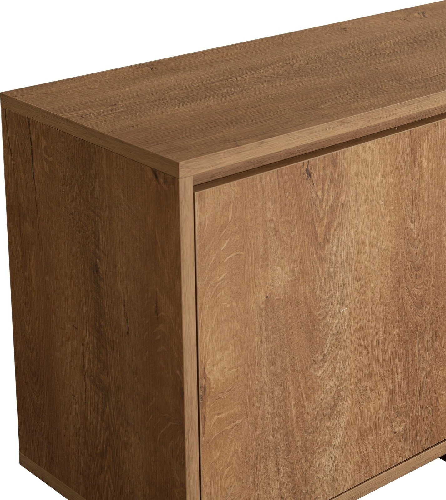 Set mobiljesh për dhomë dite, ngjyrë arre dhe e zezë, Skye Decor, Laxus Takım 17