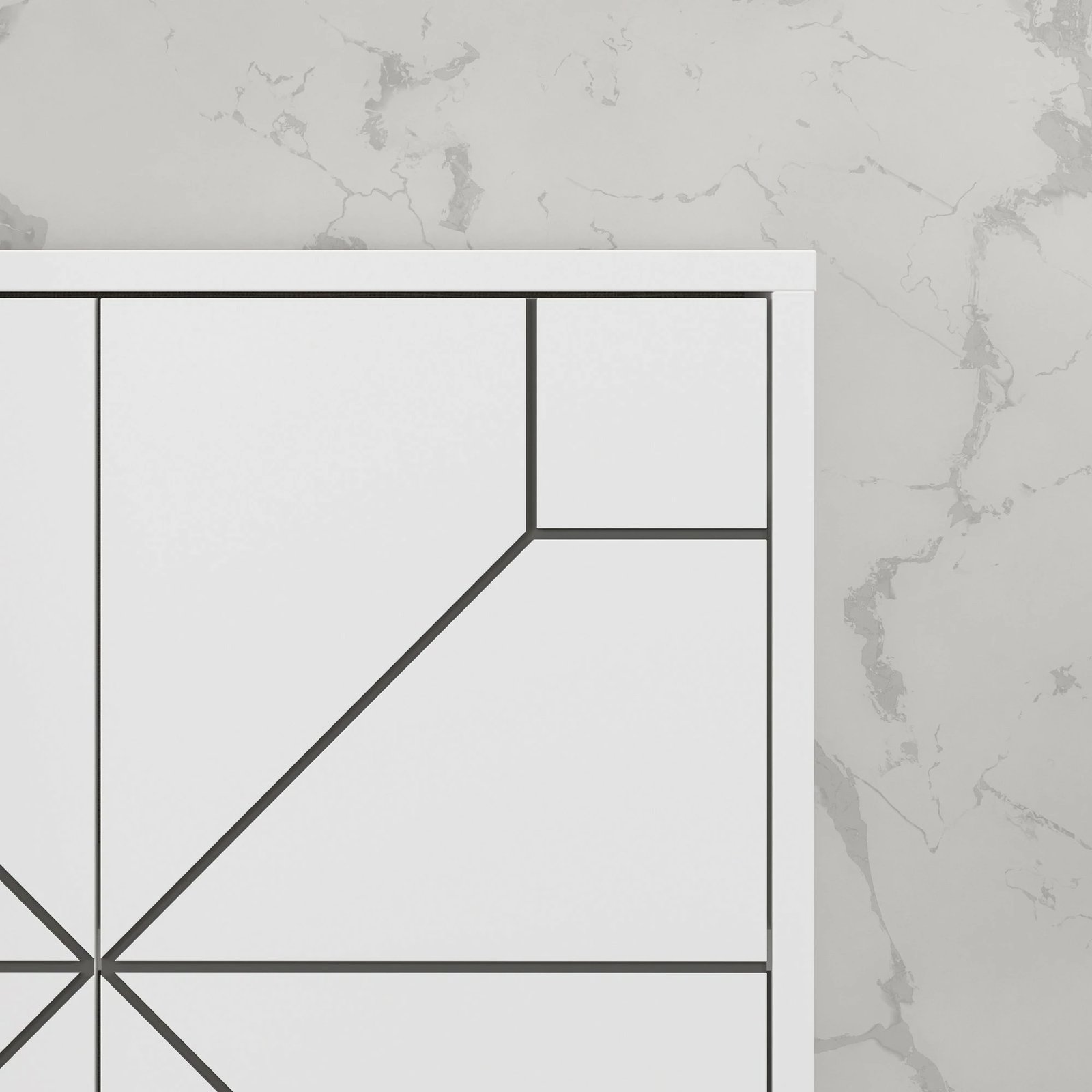 Dollap multifunksional Skye Decor, ngjyrë e bardhë, Dune