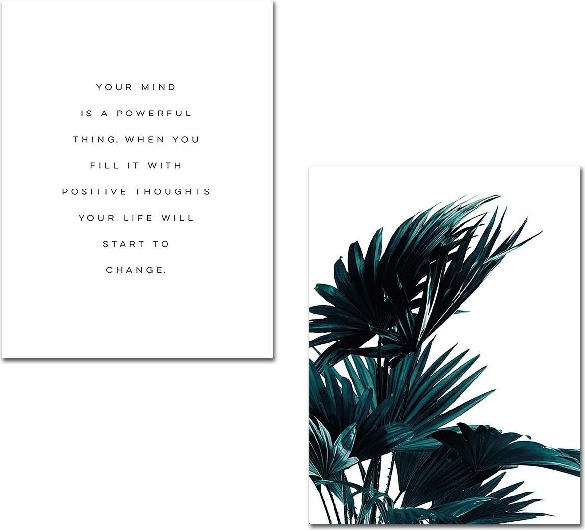 Pikturë dekorative MDF, shumëngjyrëshe, 2 copë, Wallity, 2P3040MDFCIZ-008