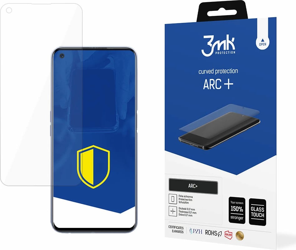 Folje mbrojtëse për ekran 3mk ARC+ për Realme GT 5G, TPU, Transparente