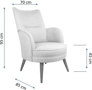 Karrige Wing Atelier del Sofa, Victoria, ngjyrë kafe qumështi