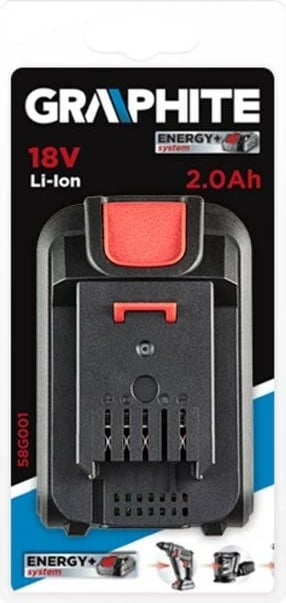 Bateri  për vegla pune  Graphite, 18V, e zezë 
