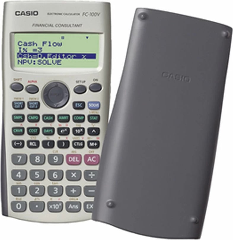 Kalkulator shkencor Casio FC-100V, i zi/gri